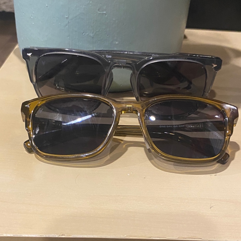 Classic Men's Sunglasses - Brown Frame, Polarized Lenses